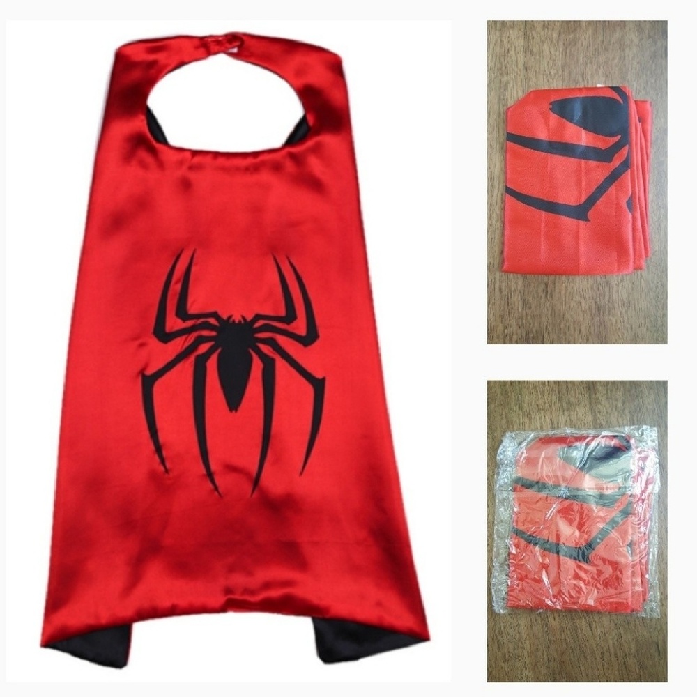 NWOT BOYS Spiderman Double Sided Cape